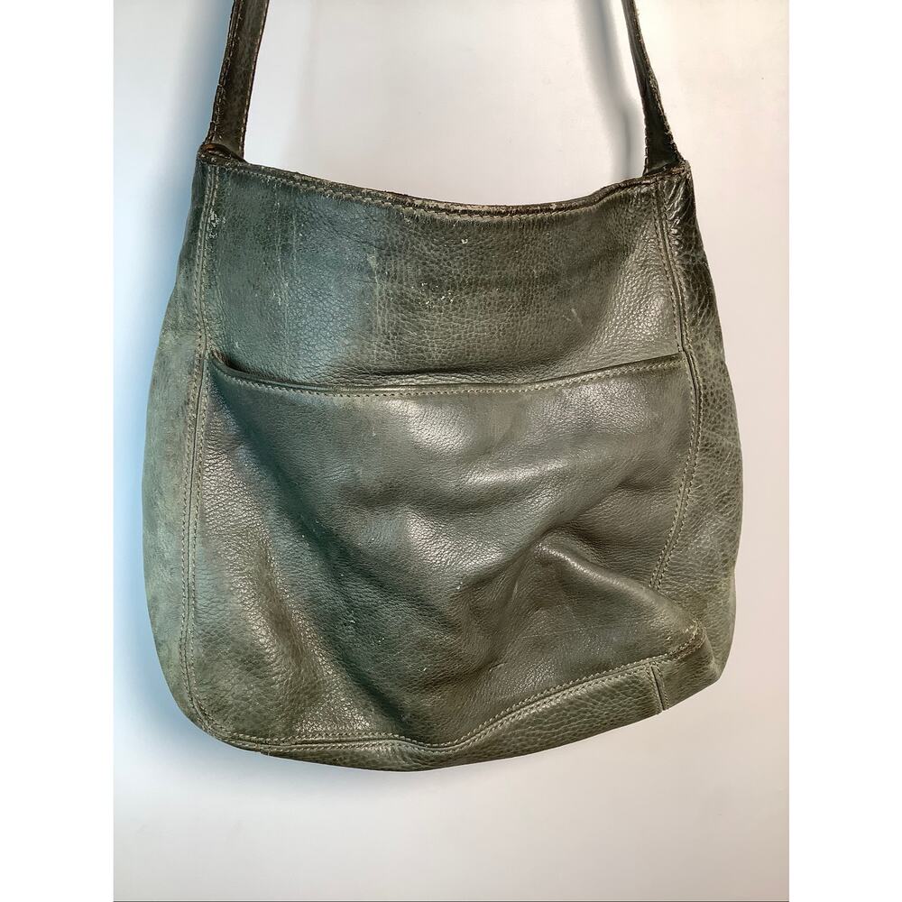 COACH Green Sonoma Leather Hobo Bag Shoulder Crossbody Purse Vintage 90s P8-5 - Picture 6 of 10